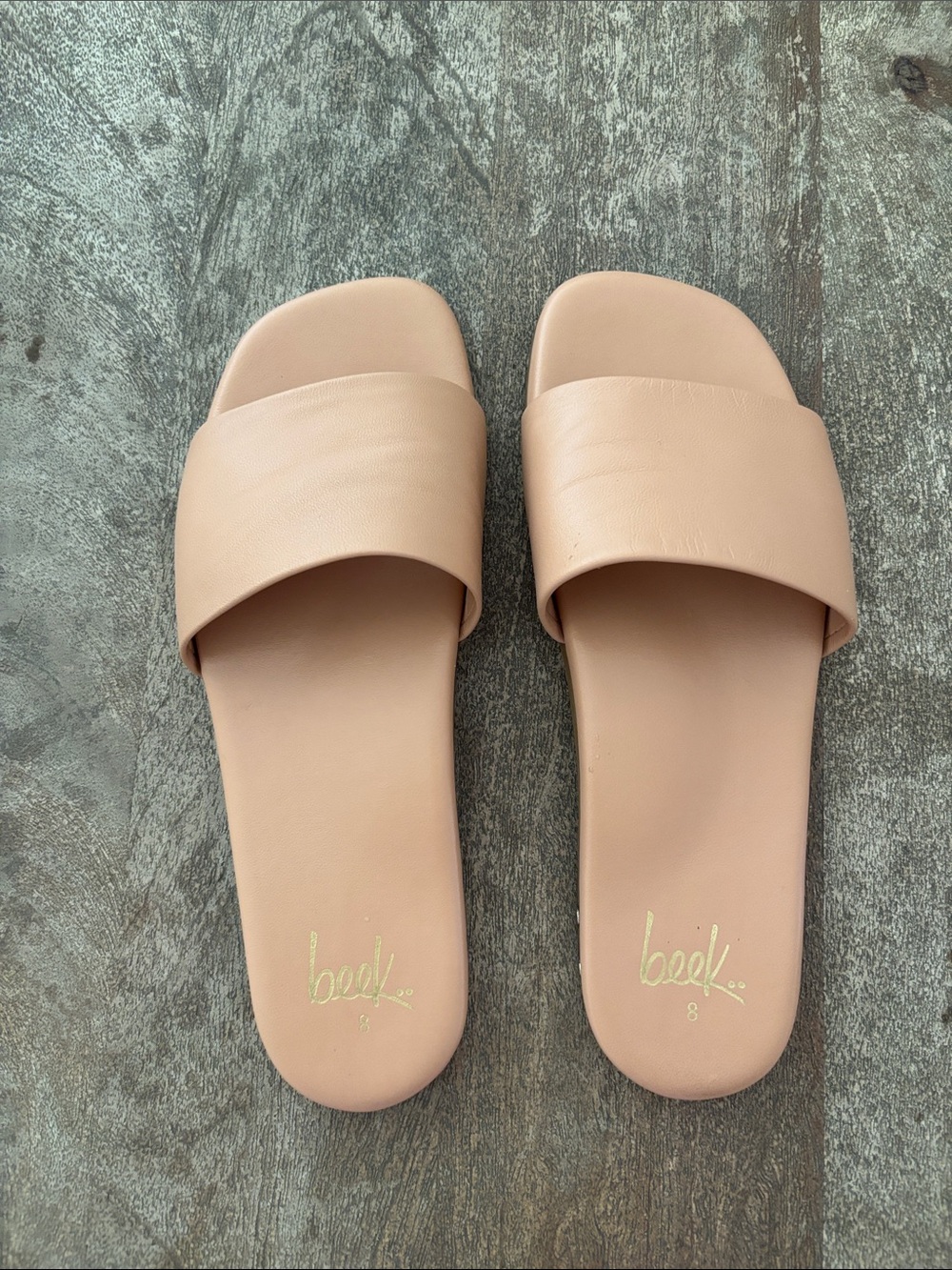 beek Nude Slide Sandals for Women
